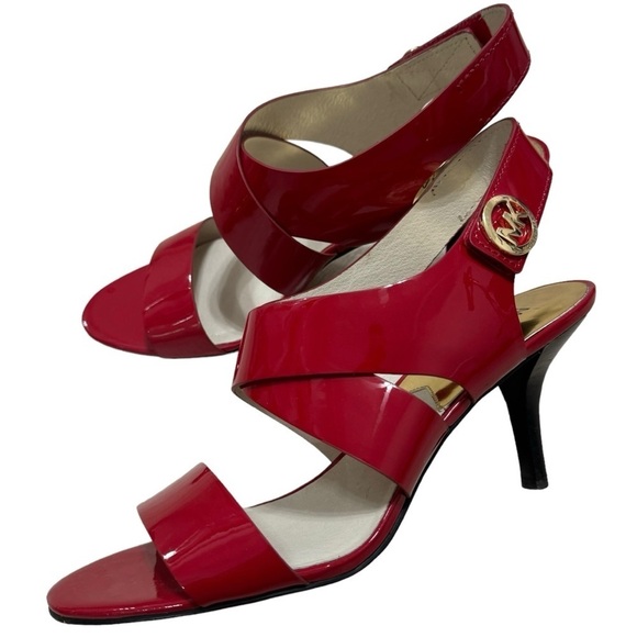 Michael Kors Women’s Red heels Size 10 - Picture 1 of 9
